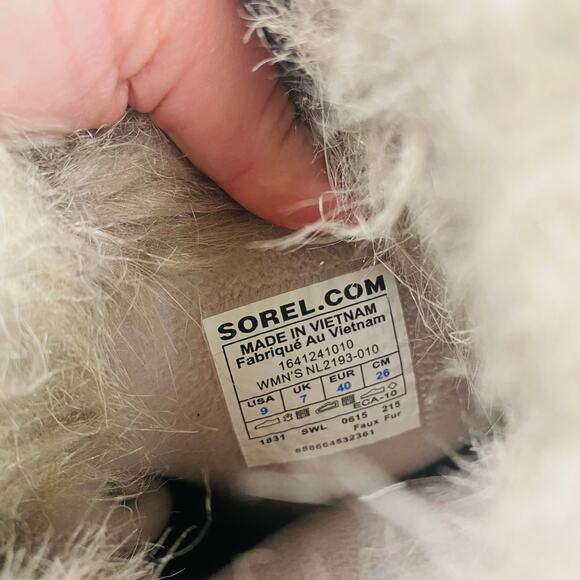 Sorel Tofino Chevron Pattern Lace Up Calf Height Winter Snow Boots Size 9 - Picture 7 of 9